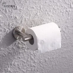 Wc Rol Houder RVS - Mat - Toiletrolhouder - Industrieel - Hangende Wc Rolhouder - Grijs - Zilver -Badkamerartikelen Winkel 1200x1200 63