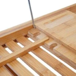 Bamboe Badplank Uitschuifbaar - 70 Tot 105 Cm - Met Boekenhouder -Badkamerartikelen Winkel 1200x1200 64