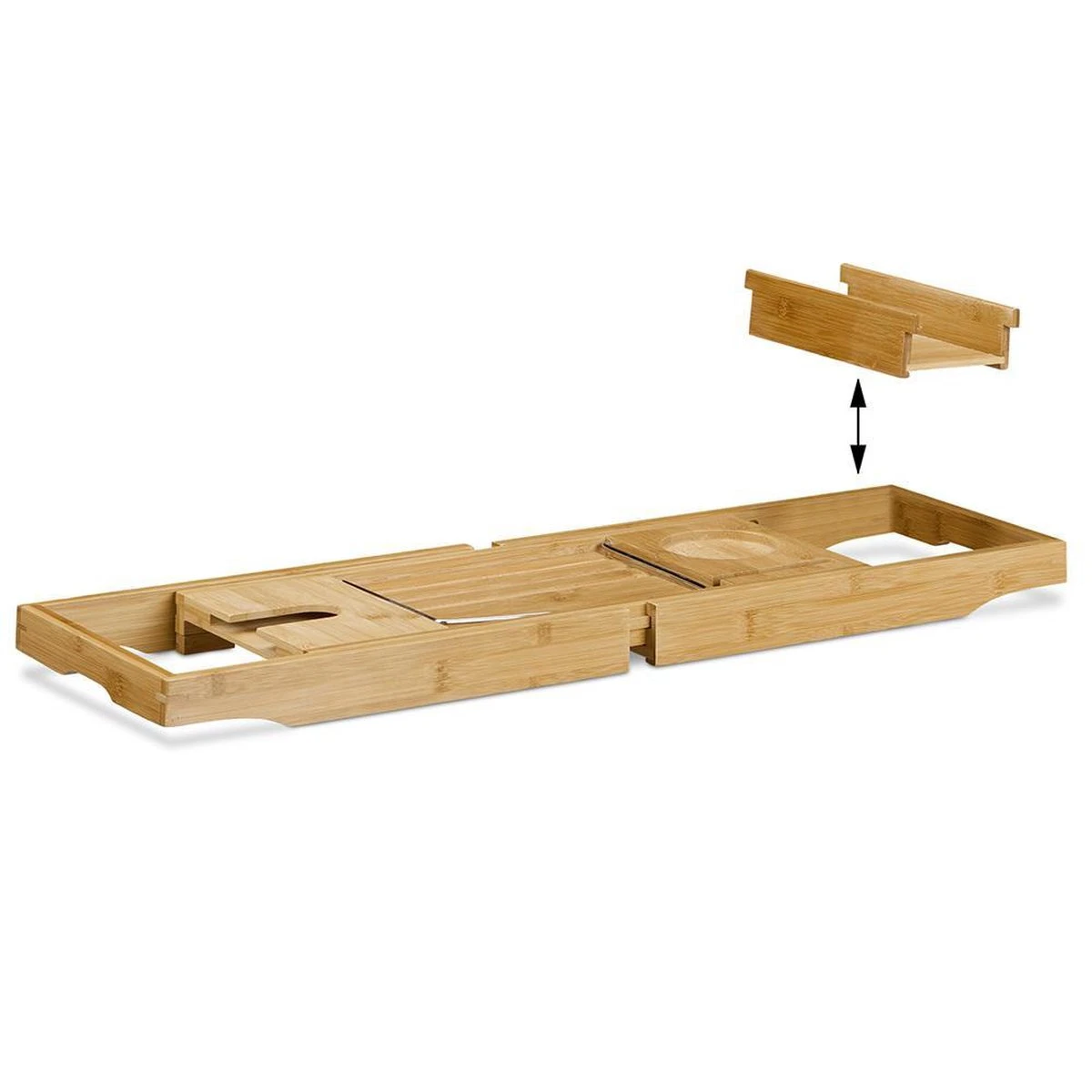 IVOL Badplank Bamboe - Badplank Hout Met Badrek Houders - Uitschuifbaar - 75 Tot 110 Cm 10 IVOL Badplank Bamboe - Badplank Hout Met Badrek Houders - Uitschuifbaar - 75 Tot 110 Cm - Afbeelding 10