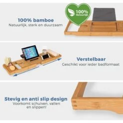 LifeGoods Badplank - Uitschuifbaar - Voor In Bad - 74.5 Tot 108.5 Cm - Met Houder - Hout 17 LifeGoods Badplank - Uitschuifbaar - Voor In Bad - 74.5 Tot 108.5 Cm - Met Houder - Hout -Badkamerartikelen Winkel 1200x1200 651