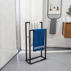 Handdoekrek Staand - Handdoek Houder - Badkamerrek - RVS - Hoogwaardige Kwaliteit -Badkamerartikelen Winkel 1200x1200 66