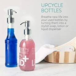 Navaris Roestvrijstalen Zeepdispenserkop Set X2 - Opschroefbare Pompkop Voor Flessen - 22-24 Mm Mondstuk Voor Vloeistof, Lotion - Zilverkleurig 9 Navaris Roestvrijstalen Zeepdispenserkop Set X2 - Opschroefbare Pompkop Voor Flessen - 22-24 Mm Mondstuk Voor Vloeistof, Lotion - Zilverkleurig -Badkamerartikelen Winkel 1200x1200 719