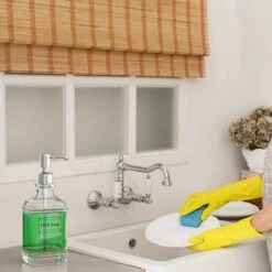 Wonix® - Zeepdispenser - Zeeppompje - Transparant Glas - RVS Pompkop - Met Stickers - 350ml - 2 Stuks -Badkamerartikelen Winkel 1200x1200 741