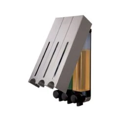 Zeepdispenser - RVS Kleur - 3 Kamer - 3 Reservoirs - 3 X 500ml - Hangend - Wandmontage -Badkamerartikelen Winkel 1200x1200 759