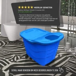 Goodlife Zitbad Voor Volwassenen XL – Bath Bucket – 330L 1M Lang – Mobiele Badkuip – Zitbad Voor In De Douche - Zitbad - Mobiele Badkuip - Zitbad Kinderen - Zitbad Voor Volwassenen - Blauw -Badkamerartikelen Winkel 1200x1200 798