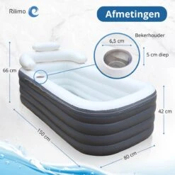 Opblaasbaar Bad Ligbad Zitbad Volwassenen - Ijsbad Badkuip Opblaasbad - Opvouwbaar Bad Opblaas Bad Antraciet 19 Opblaasbaar Bad Ligbad Zitbad Volwassenen - Ijsbad Badkuip Opblaasbad - Opvouwbaar Bad Opblaas Bad Antraciet -Badkamerartikelen Winkel 1200x1200 827