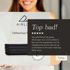 Airlie Opblaasbaar Ligbad Voor Volwassenen – Comfortabel - Opblaasbad - Zitbad - Badkuip – Bath Tub – Opvouwbaar Bad – Bath Bucket – Dubbel Hoofdkussen - Zwart - GRATIS Elektrische Pomp 16 Airlie Opblaasbaar Ligbad Voor Volwassenen – Comfortabel - Opblaasbad - Zitbad - Badkuip – Bath Tub – Opvouwbaar Bad – Bath Bucket – Dubbel Hoofdkussen - Zwart - GRATIS Elektrische Pomp -Badkamerartikelen Winkel 1200x1200 836