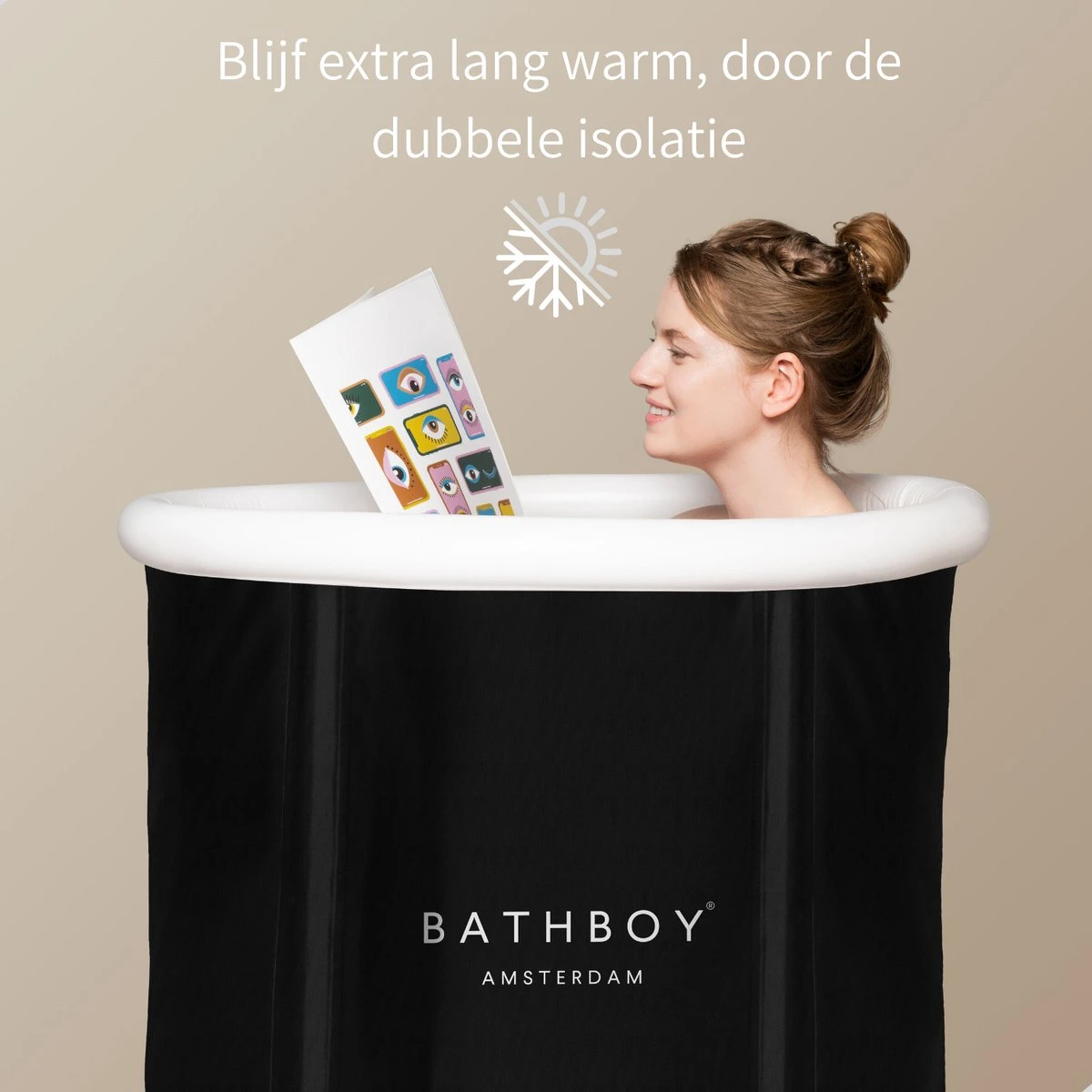 BATHBOY® Amsterdam Zitbad Opvouwbaar - Voor Volwassenen - Opblaasbaar Bad - Bath Bucket 3 BATHBOY® Amsterdam Zitbad Opvouwbaar - Voor Volwassenen - Opblaasbaar Bad - Bath Bucket - Afbeelding 3