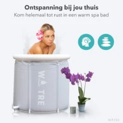 WOTRE Zitbad - Bath Bucket - Ijsbad - Wim Hof Methode - Bad Voor Volwassenen - Mobiele Badkuip - Grijs - 180L -Badkamerartikelen Winkel 1200x1200 853