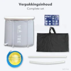 WOTRE Zitbad - Bath Bucket - Ijsbad - Wim Hof Methode - Bad Voor Volwassenen - Mobiele Badkuip - Grijs - 180L -Badkamerartikelen Winkel 1200x1200 854