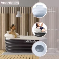 HBKS Lifestyle Bad – Opblaasbaar Ligbad – Bath Bucket – Zitbad Voor Volwassenen - Ijsbad Wim Hof Methode - Badkuip – Ice Bath – Zwart 14 HBKS Lifestyle Bad – Opblaasbaar Ligbad – Bath Bucket – Zitbad Voor Volwassenen - Ijsbad Wim Hof Methode - Badkuip – Ice Bath – Zwart -Badkamerartikelen Winkel 1200x1200 859