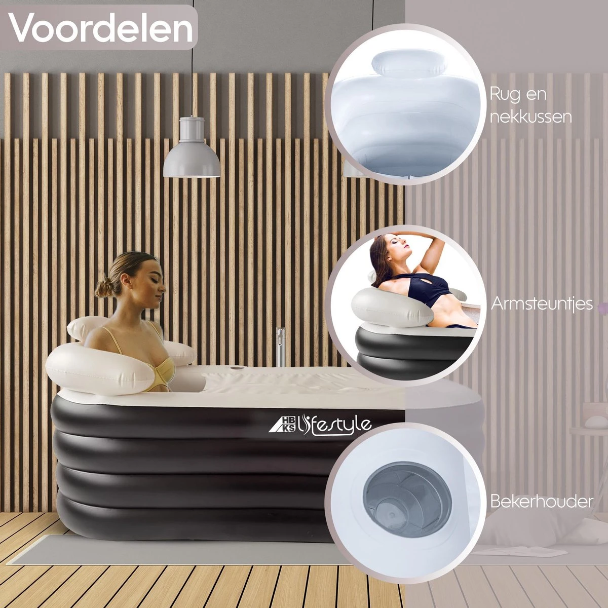 HBKS Lifestyle Bad – Opblaasbaar Ligbad – Bath Bucket – Zitbad Voor Volwassenen - Ijsbad Wim Hof Methode - Badkuip – Ice Bath – Zwart 7 HBKS Lifestyle Bad – Opblaasbaar Ligbad – Bath Bucket – Zitbad Voor Volwassenen - Ijsbad Wim Hof Methode - Badkuip – Ice Bath – Zwart - Afbeelding 7
