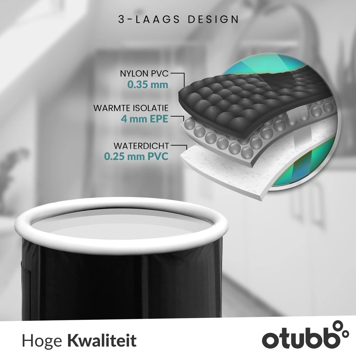 Zitbad | Opblaasbaar Zitbad Voor Volwassenen Van OTUBB | Ofuro | Opvouwbare Badkuip | Inklapbaar | Rond | IJsbad | Zwart | Bath Bucket 6 Zitbad | Opblaasbaar Zitbad Voor Volwassenen Van OTUBB | Ofuro | Opvouwbare Badkuip | Inklapbaar | Rond | IJsbad | Zwart | Bath Bucket - Afbeelding 6