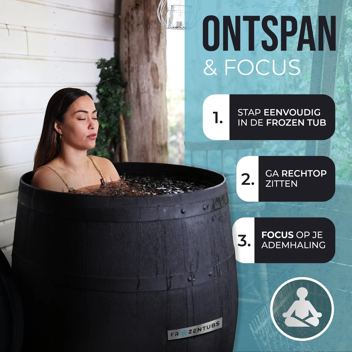 FrozenTubs IJsbad - Zitbad - Ice Bath Bucket - Bathtub - Dompelbad - Wim Hof Methode 2 FrozenTubs IJsbad - Zitbad - Ice Bath Bucket - Bathtub - Dompelbad - Wim Hof Methode - Afbeelding 2