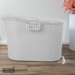 EKEO Zitbad - 210L - Mobiele Badkuip - Bath Bucket - Wit -Badkamerartikelen Winkel 1200x1200 925