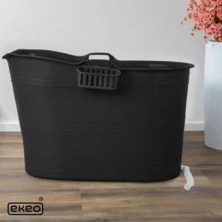 EKEO Zitbad - 210L - Mobiele Badkuip - Bath Bucket - Zwart -Badkamerartikelen Winkel 1200x1200 932