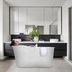 LIFEBATH - Zitbad Mira - Bath Bucket XL - 400L - Ligbad 122 Cm - Wit -Badkamerartikelen Winkel 1200x1200 948