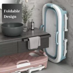 Opvouwbare Ligbad Voor Volwassenen - Blauw - Hard Plastic - Opvouwbaar Bad - 138cm - 200L -Badkamerartikelen Winkel 1200x1200 959