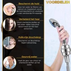 Toivo Douchefilter 17 Stages - Zilver - Incl. Montagetape En Rubberen Ringen - Waterfilter Voor Douchekop - Shower Filter - Waterfilter - Kraanfilter -Badkamerartikelen Winkel 1200x1200 970