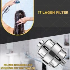 Toivo Douchefilter 17 Stages - Zilver - Incl. Montagetape En Rubberen Ringen - Waterfilter Voor Douchekop - Shower Filter - Waterfilter - Kraanfilter -Badkamerartikelen Winkel 1200x1200 972