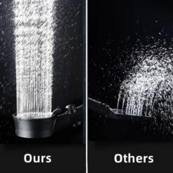 Waterbesparende Douchekop - Hoofddouche - Regendouche - Met ECO STOP Knop - 5 Standen - ABS - Zwart -Badkamerartikelen Winkel 1200x1200 990