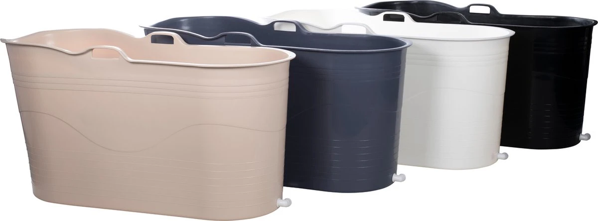 HelloBath® - Bath Bucket - XL - 125 Cm - Brazilian Sand - Zitbad - Ligbad (Verzending In Doos) - Incl. Badplank En Kraantje 4 HelloBath® - Bath Bucket - XL - 125 Cm - Brazilian Sand - Zitbad - Ligbad (Verzending In Doos) - Incl. Badplank En Kraantje - Afbeelding 4