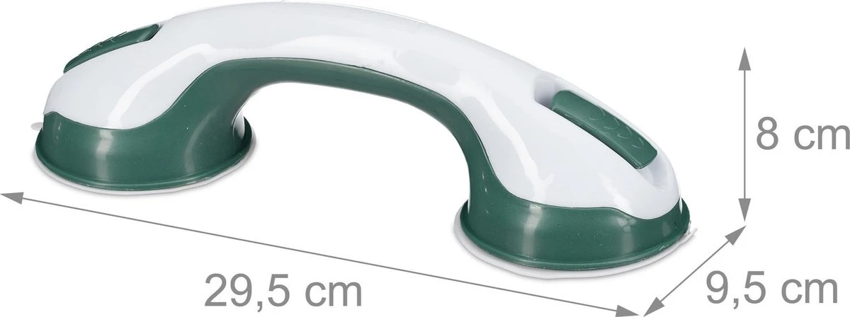 Relaxdays Handgreep Met Zuignap - 2 Badkamer Greep - Badgreep - Douchesteun Zonder Boren 2 Relaxdays Handgreep Met Zuignap - 2 Badkamer Greep - Badgreep - Douchesteun Zonder Boren - Afbeelding 2