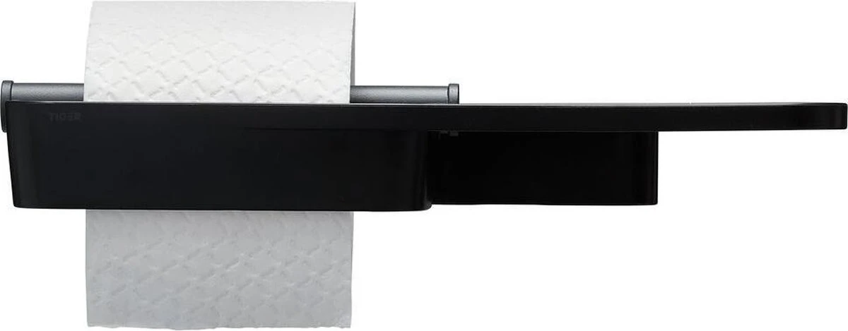 Tiger Tess - Toiletrolhouder Met Planchet - 32,1 Cm - Zwart / Antraciet 9 Tiger Tess - Toiletrolhouder Met Planchet - 32,1 Cm - Zwart / Antraciet - Afbeelding 9