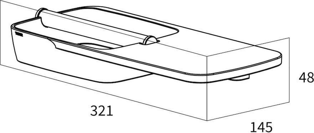 Tiger Tess - Toiletrolhouder Met Planchet - 32,1 Cm - Zwart / Antraciet 8 Tiger Tess - Toiletrolhouder Met Planchet - 32,1 Cm - Zwart / Antraciet - Afbeelding 8
