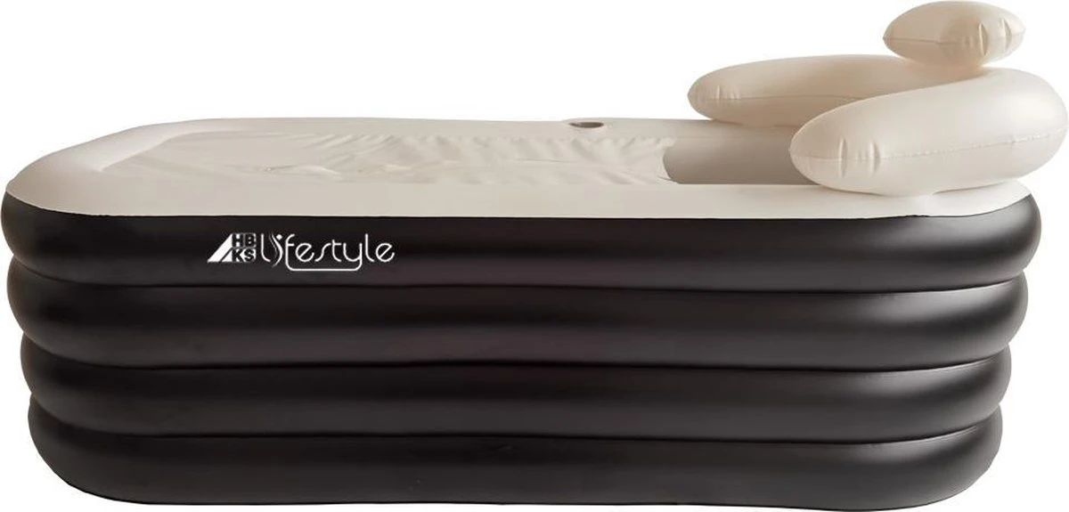 HBKS Lifestyle Bad – Opblaasbaar Ligbad – Bath Bucket – Zitbad Voor Volwassenen - Ijsbad Wim Hof Methode - Badkuip – Ice Bath – Zwart 1 HBKS Lifestyle Bad – Opblaasbaar Ligbad – Bath Bucket – Zitbad Voor Volwassenen - Ijsbad Wim Hof Methode - Badkuip – Ice Bath – Zwart