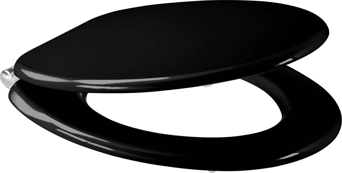 Casaria Wc-bril Met Deksel Sluitingsmechanisme Toiletzitting MDF Zwart 1 Casaria Wc-bril Met Deksel Sluitingsmechanisme Toiletzitting MDF Zwart