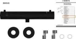 SCHÜTTE London Thermostatische Douchekraan - Hartafstand 120 Mm - Zwart Mat -Badkamerartikelen Winkel 1200x623 1