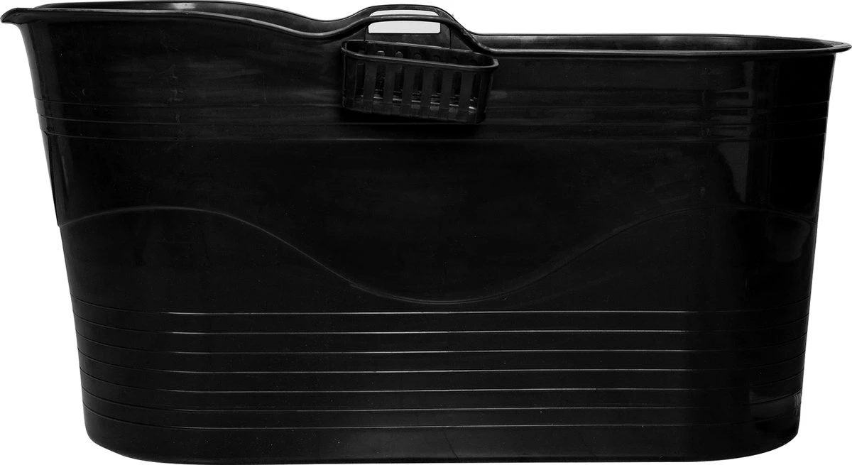 LIFEBATH - Zitbad Mira - Bath Bucket XL - 400L - Ligbad 122 Cm - Zwart 4 LIFEBATH - Zitbad Mira - Bath Bucket XL - 400L - Ligbad 122 Cm - Zwart - Afbeelding 4