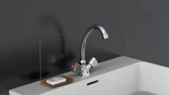 SCHÜTTE Carneo Wastafelkraan - Mengkraan - Met Waste - Chroom -Badkamerartikelen Winkel 1200x675 32