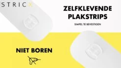 STRICX Doucherek 2 Laags Zwart - Zelfklevend Doucherek Inclusief 3 Ophanghaakjes - Doucherek Voor Badkamer / Keuken - Doucherek Met Plakstrip - Keukenrek Met Plakstrip - Badrek Douche - Kruidenrek Specerijen - Badkamerrek Douchemandje -Badkamerartikelen Winkel 1200x675 5