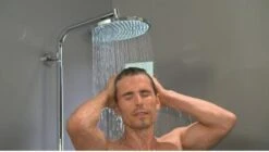 Hansgrohe Crometta S 240 Showerpipe - 1jet - Incl. Thermostaat - Chroom -Badkamerartikelen Winkel 1200x682 1