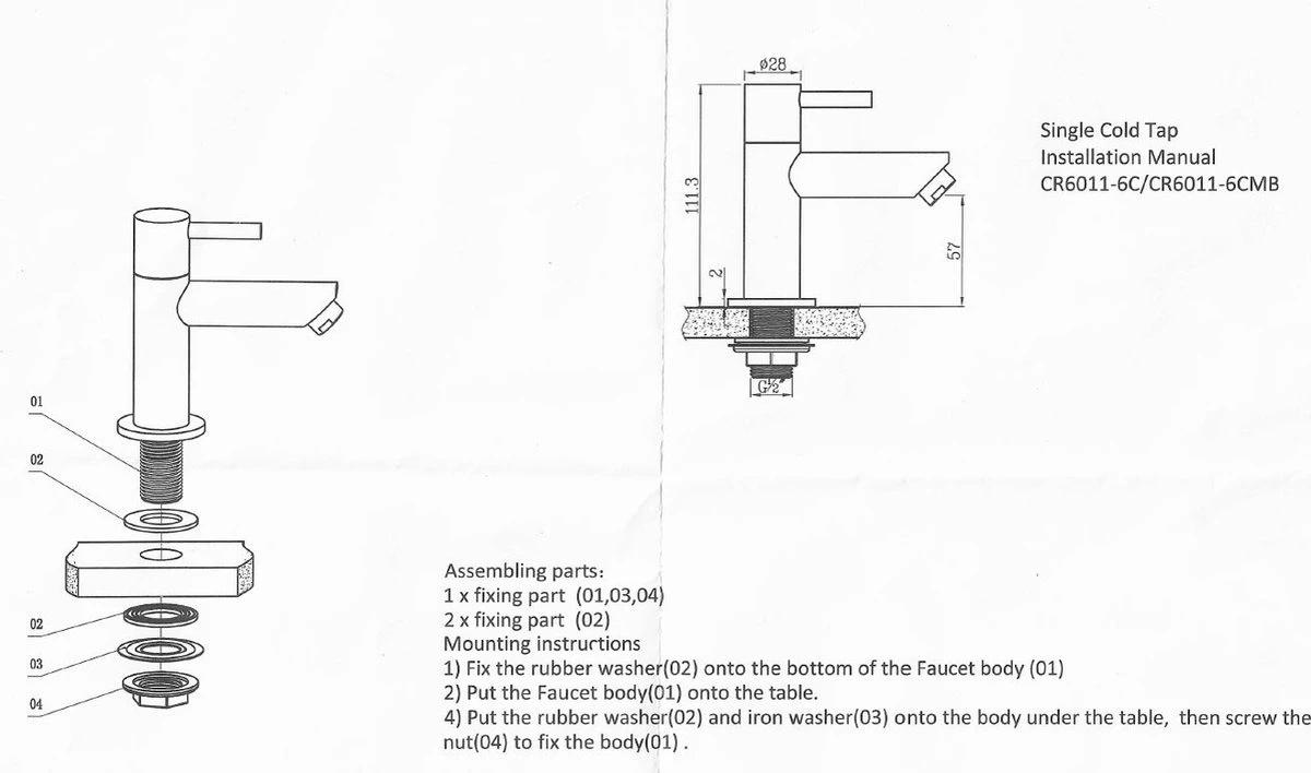 Aloni - KLEINE ! Koudwaterkraan 1/2 Mat Zwart 4 Aloni - KLEINE ! Koudwaterkraan 1/2 Mat Zwart - Afbeelding 4