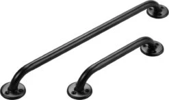 Wandbeugel Mat Zwart 30 Cm. Handgreep / Wandgreep Voor Badkamer / Douche / Toilet. Toiletbeugel / Badgreep / Douchegreep -Badkamerartikelen Winkel 1200x711