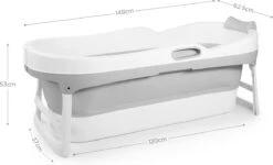 HelloBath Opvouwbaar Zitbad - Bath Bucket - 148cm - 220L - Extra Lang - Incl. Badkussen & Opberghoes 17 HelloBath Opvouwbaar Zitbad - Bath Bucket - 148cm - 220L - Extra Lang - Incl. Badkussen & Opberghoes -Badkamerartikelen Winkel 1200x727