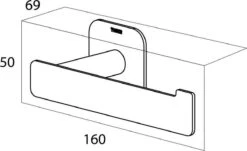 Tiger Colar - Toiletrolhouder Zonder Klep - Zwart -Badkamerartikelen Winkel 1200x736