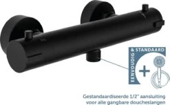 SCHÜTTE London Thermostatische Douchekraan - Hartafstand 120 Mm - Zwart Mat -Badkamerartikelen Winkel 1200x740 2