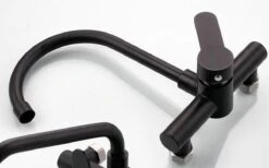 Merkloos Inbouw Wastafelkraan 8654-CB - Muurkraan - RVS - Mat Zwart -Badkamerartikelen Winkel 1200x747 2