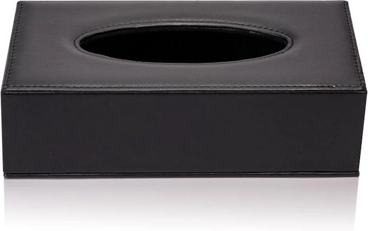 Merkloos Decopatent® Tissue Box Kunstleer - Tissues Tissuedoos - Luxe Doos Voor Servetten - Zakdoekjeshouder - Tissue Box Houder - Zwart 6 Merkloos Decopatent® Tissue Box Kunstleer - Tissues Tissuedoos - Luxe Doos Voor Servetten - Zakdoekjeshouder - Tissue Box Houder - Zwart - Afbeelding 6