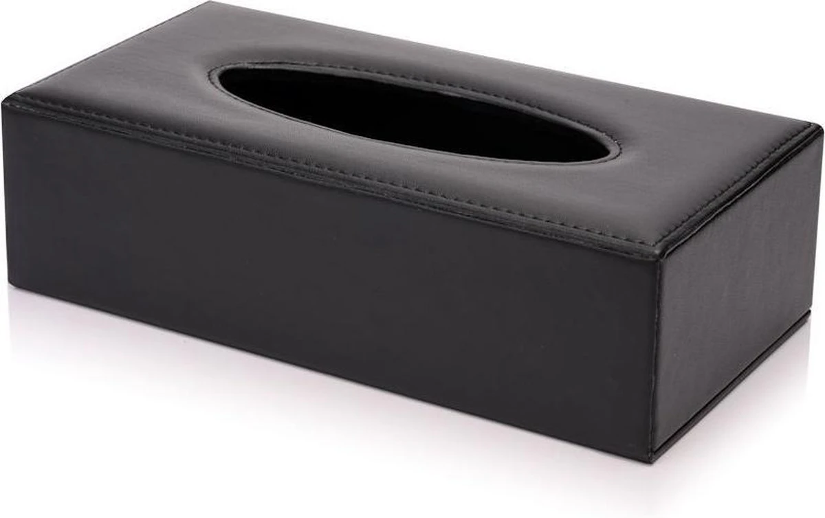 Merkloos Decopatent® Tissue Box Kunstleer - Tissues Tissuedoos - Luxe Doos Voor Servetten - Zakdoekjeshouder - Tissue Box Houder - Zwart 5 Merkloos Decopatent® Tissue Box Kunstleer - Tissues Tissuedoos - Luxe Doos Voor Servetten - Zakdoekjeshouder - Tissue Box Houder - Zwart - Afbeelding 5
