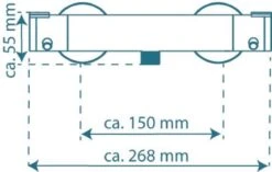 SCHÜTTE London Thermostatische Douchekraan - Hartafstand 150 Mm - Chroom -Badkamerartikelen Winkel 1200x761 6