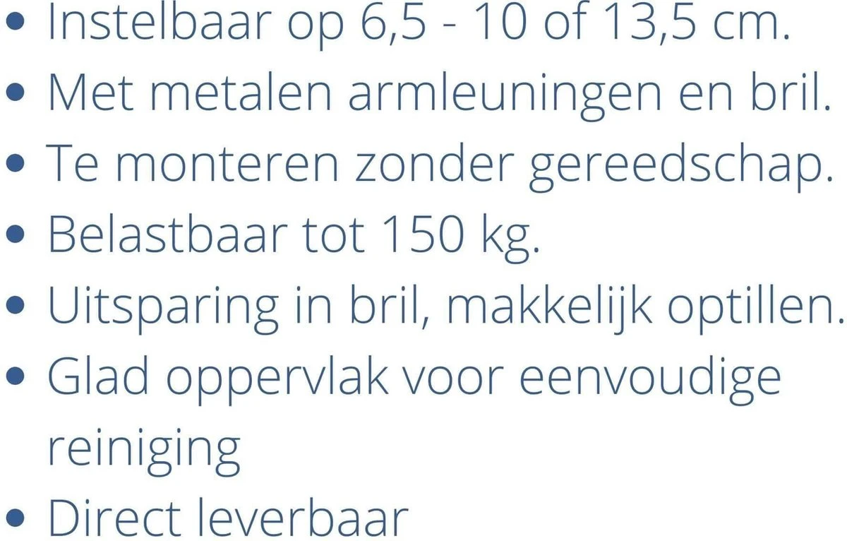 Drive Toiletverhoger Hoogte Verstelbaar 3 Standen - 6,5/10/13,5cm Hoog 16 Drive Toiletverhoger Hoogte Verstelbaar 3 Standen - 6,5/10/13,5cm Hoog - Afbeelding 16