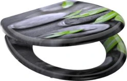 SCHÜTTE WC-Bril 82374 STONE - Duroplast - Soft Close - Afklikbaar - RVS-Scharnieren - Decor - 3-zijdige Print -Badkamerartikelen Winkel 1200x768 2