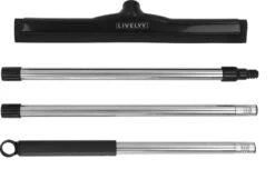 Livelyy - Vloertrekker 45 Cm + 140 Cm Steel - Vloerwisser Met Steel - Vloertrekker Met Steel - Douchewisser Zwart - Trekker Douche - Badkamer Trekker - Vloerwisser Zwart -Badkamerartikelen Winkel 1200x780