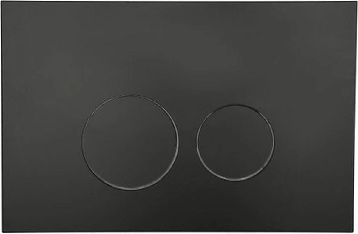 QeramiQ Push Bedieningspaneel Toilet - Frontbediening - Mat Zwart - Voor Geberit UP320/UP720 1 QeramiQ Push Bedieningspaneel Toilet - Frontbediening - Mat Zwart - Voor Geberit UP320/UP720