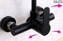 Merkloos Inbouw Wastafelkraan 8654-CB - Muurkraan - RVS - Mat Zwart -Badkamerartikelen Winkel 1200x790 2